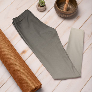 Autumn Trend Färg Natural Beige Ombre Leggings