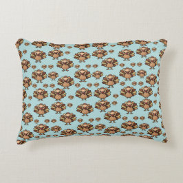Autumn Turkey Pattern Pillow – Festive Thanksgivin Prydnadskudde