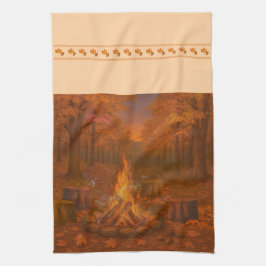 Autumn Twilight Bonfire Kitchen Towels Kökshandduk
