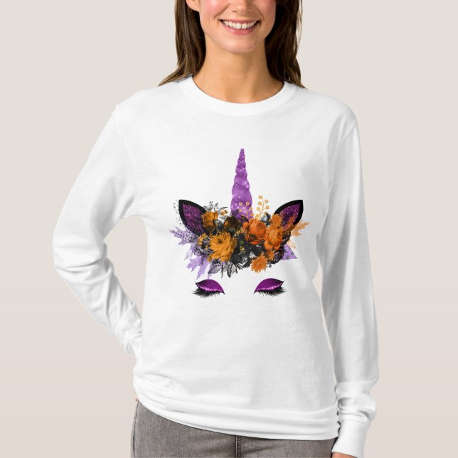 Autumn Unicorn T-Shirt (Framsida)