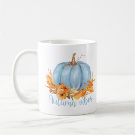 Autumn Vibes Blue Pumpkin Coffee Mugg