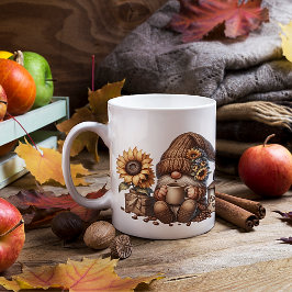 Autumn Vibes Cute Gnome Mugg