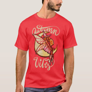 Autumn Vibes Fall Moon T Shirt