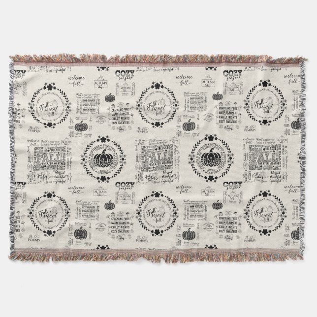 Autumn Vibes Filt (Framsidan)