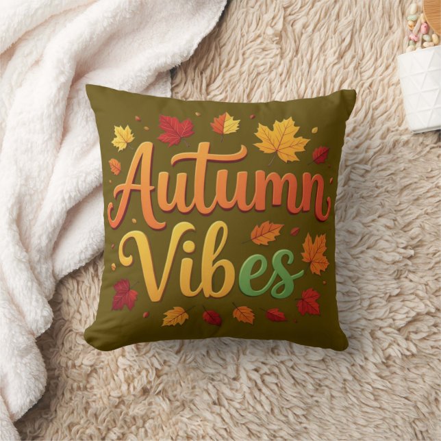 Autumn Vibes Kudde (Filt)