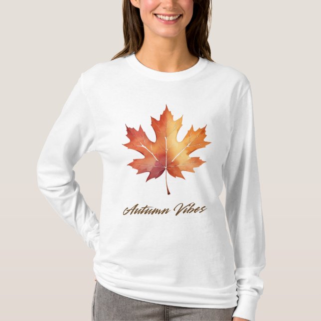 Autumn Vibes Löv T-Shirt (Framsida)