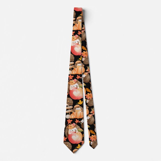 Autumn vibes Mönster Porcupine Black BG Slips (Framsida)