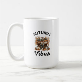 Autumn vibes pumpkin basket kaffemugg