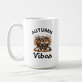 Autumn vibes pumpkin basket kaffemugg