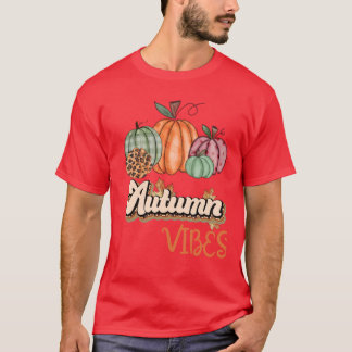 Autumn Vibes Season Funny Fall Vibes Autumn Scoop T Shirt