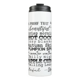 Autumn Vibes Thermal Tumbler