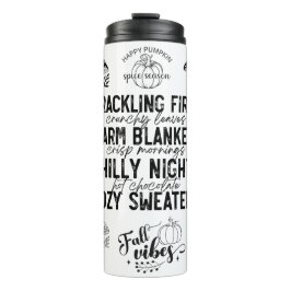 Autumn Vibes Thermal Tumbler