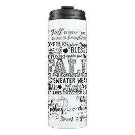 Autumn Vibes Thermal Tumbler