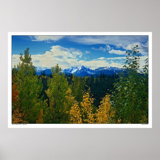 Autumn Vista - Glacier National Park - Montana Poster (Framsidan)