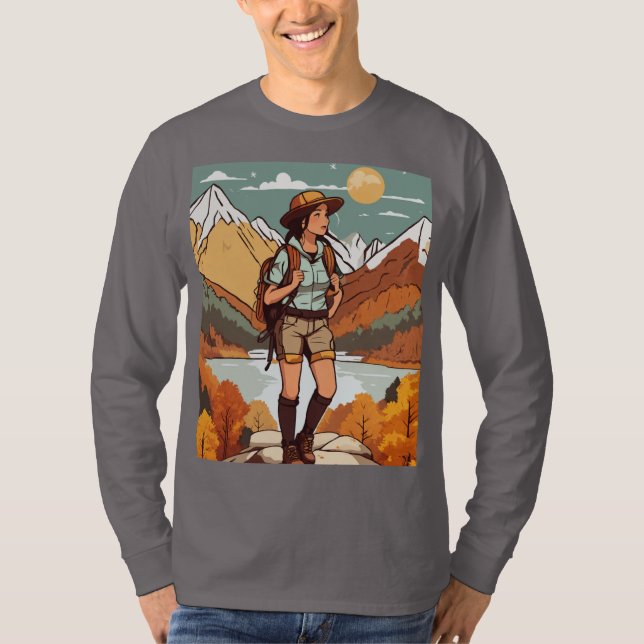 Autumn Wanderer Design T-Shirt (Framsida)