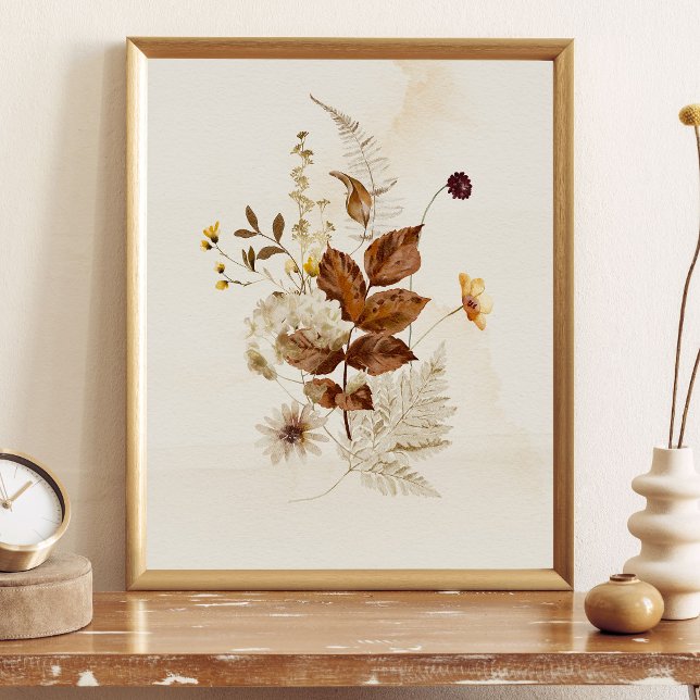 Autumn Watercolor Floral Poster (Skapare uppladdad)