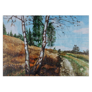 Autumn watercolor painting