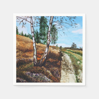 Autumn watercolor painting pappersservett