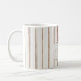 Autumn White Sticka Pumpkin Kaffemugg