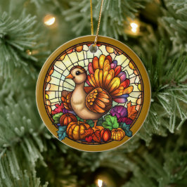 Autumn Wildlife Julgransprydnad Keramik