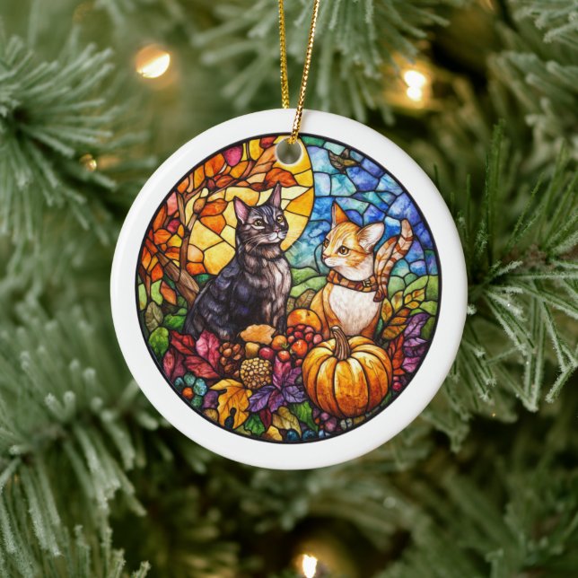 Autumn Wildlife Julgransprydnad Keramik (Träd)