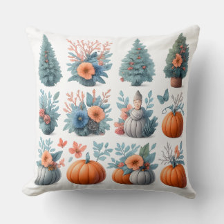 Autumn & Winter Seasonal Mix Throw Pillow Kudde