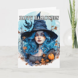 Autumn Witch | HAPPY HALLOWEEN Kort
