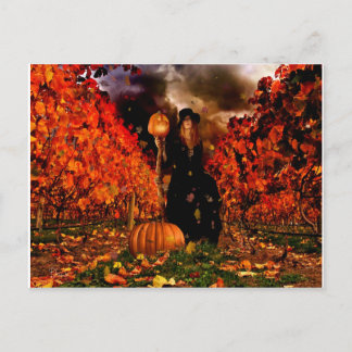 Autumn Witch Vykort