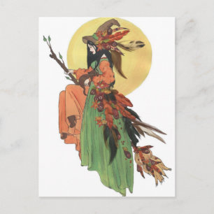 Autumn Witch Vykort