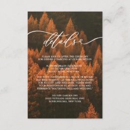 Autumn Woods Minimalist Tilläggskort