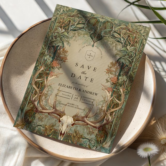 Autumn Woods Rustic Wedding Spara Datumet (Skapare uppladdad)