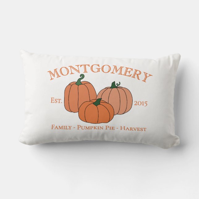 Autumn Year Established Family or Company Lumbarkudde (Baksida)