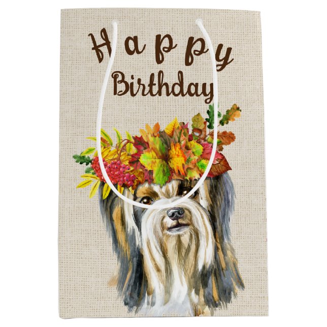 Autumn Yorkshire Terrier Birthday (Framsidan)