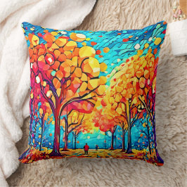 Autumnal Dreamscape Walk Kudde