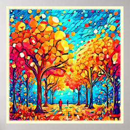 Autumnal Dreamscape Walk Poster