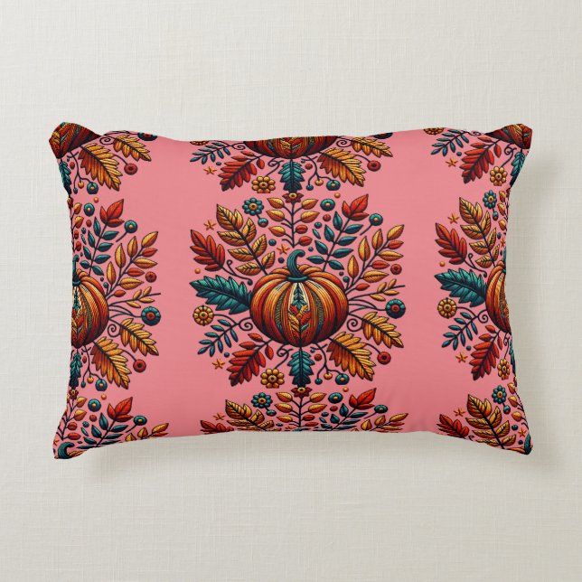 Autumnal Embroidery Duvet Covers and Pillows Prydnadskudde (Framsidan)