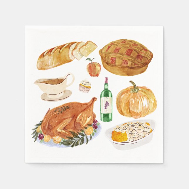 Autumnal Feast Pappersservett (Framsidan)