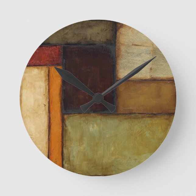 Autumnal Impressionist av Jennifer Goldberger Rund Klocka (Framsida)