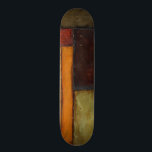 Autumnal Impressionist av Jennifer Goldberger Skateboard Bräda 20 Cm<br><div class="desc">Autumnal färg genomsyrar den här målningen av Jennifer Goldberger. Orangen Röd,  brun,  brun och mörk fyller i de geometriska paneler som utgör bakgrunden till biet. Köp en kopia idag!</div>