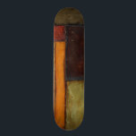 Autumnal Impressionist av Jennifer Goldberger Skateboard Bräda 20 Cm<br><div class="desc">Autumnal färg genomsyrar den här målningen av Jennifer Goldberger. Orangen Röd,  brun,  brun och mörk fyller i de geometriska paneler som utgör bakgrunden till biet. Köp en kopia idag!</div>