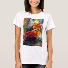 Autumnal Red Panda Baseball ¾ Sleeve T Shirt