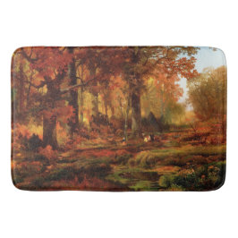 Autumnal Träd i Cresheim Glen (Philadelphia) Badrumsmatta