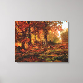 Autumnal Träd i Cresheim Glen (Philadelphia) Canvastryck