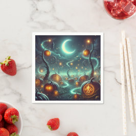 Autumnal Whimsigoth Magic Pumpkin Patch Decoupage Pappersservett