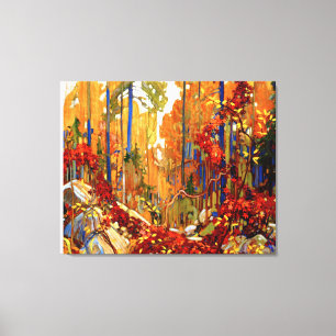 Autumn's Garland, bra konst av Tom Thomson, Canvastryck