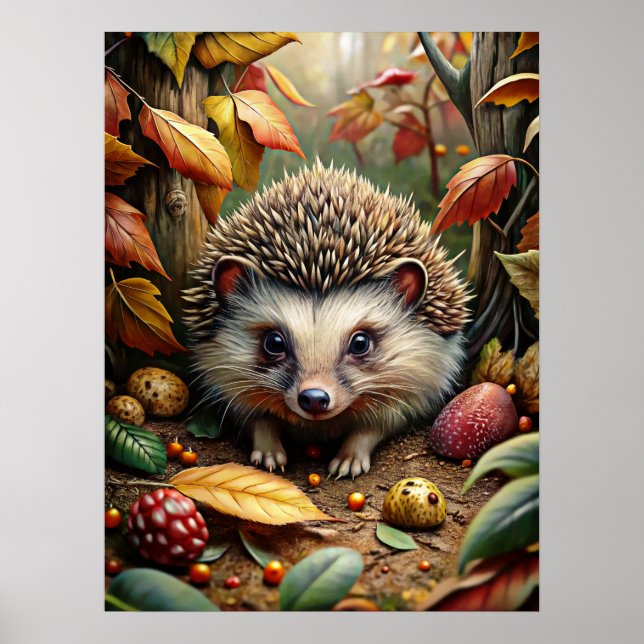 Autunm Forest Animal Poster (Framsidan)