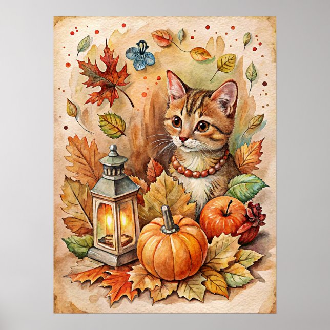 Autunm Pumpkins Poster (Framsidan)