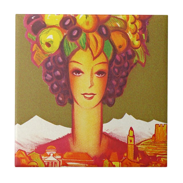 Autunno a Merano Kakelplatta (Framsidan)