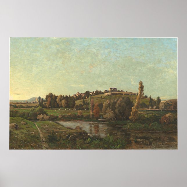 Auvergne - Henri-Joseph Harpignies Fine Art Poster (Framsidan)
