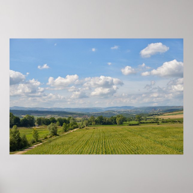 Auvergne-området i Massif Central of Frankrike Poster (Framsidan)
